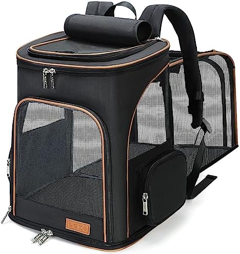 Lekereise Pet Carrier Backpack Expandable Cat Backpack Carrier by Lekereise