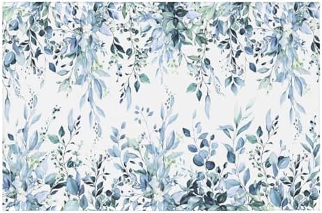 Giwawa Blue Eucalyptus Bath Rug Sage Leaves Bathtub Mat Extra Soft Absorbent by Giwawa