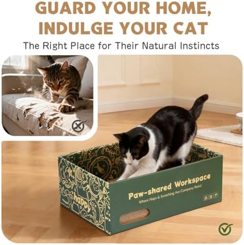 6 Pack Cat Scratch Pad with Nested Boxes, Space-Saving Cat Scratcher Set - Image 6