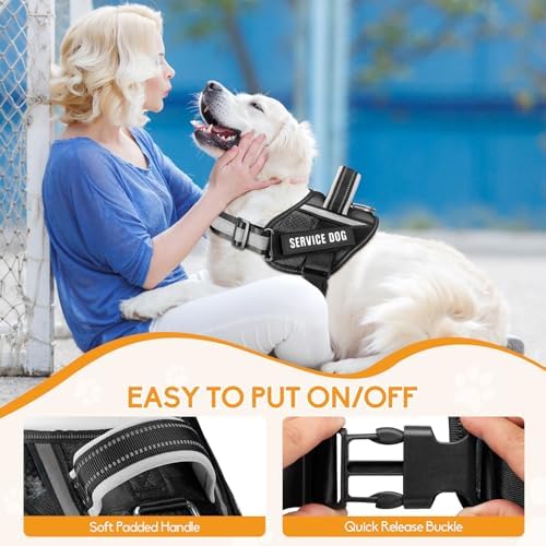 Service Dog Vest Harness and Leash Set, Animire in Training Dog Harness - Image 2