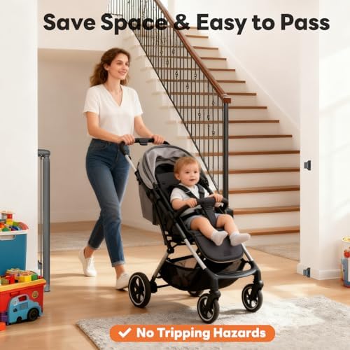 70 Inch Wide Retractable Baby Gate - Image 3