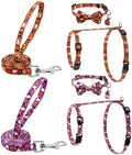 2 Pack Halloween Cat Harness and Leash Breakaway Cat Collars by Guiqulai