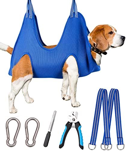 Kkiimatt Pet Dog Grooming Hammock Harness, Dog Nail Hammock, Hanging Harness by Kkiimatt