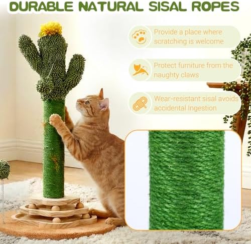 Cactus Cat Scratcher, Cute Cat Scratching Post - Image 5
