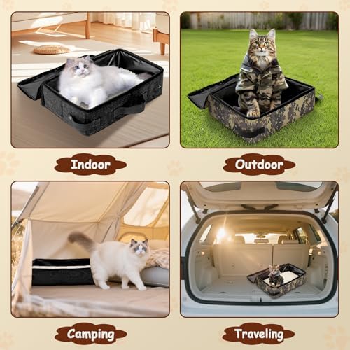 Portable Cat Litter Box with Lid, 16 * 12 * 6 inches - Image 6