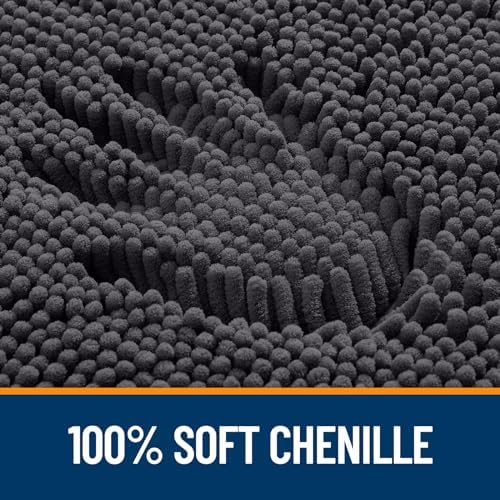 OLANLY Bathroom Rugs 34x21, Extra Soft Absorbent Chenille Bath Rugs - Image 3