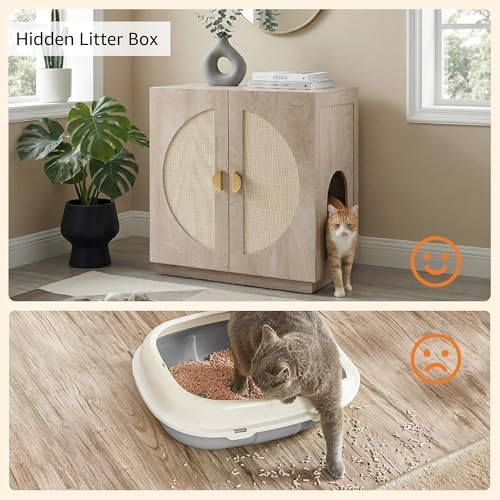 unipaws Tall Cat Litter Box Enclosure - Image 4