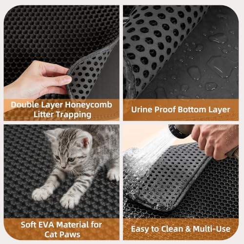 Cat Litter Mat 47"x33" Urine-Proof XL Litter Mat - Image 4