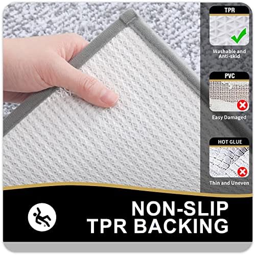 OLANLY Bathroom Runner Rugs 47x24, Long Bath Mats - Image 4