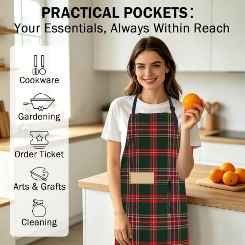 Art Apron with Pocket for Women Men - Image 6