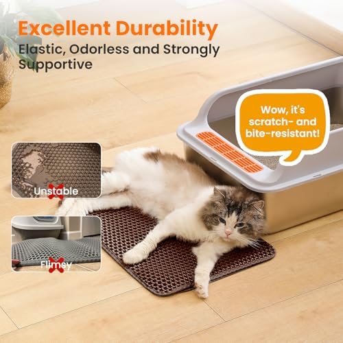 Small Cat Litter Mat, Double Layer Honeycomb Litter Box Mat - Image 6