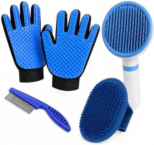NVNAN 5-Piece Dog Grooming Brush Set by NVNAN