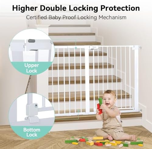 COMOMY 36" Extra Tall Baby Gate - Image 4