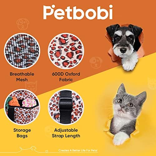 Petbobi Dog Car Seat for Small Dogs and Cats up to 15 lbs, Portable Booster - Image 6