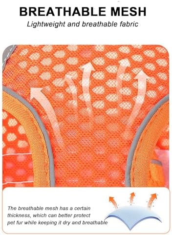 M Purple Soft Mesh Dog Harness and Leash Set, No Escape Puppy Harnesses - Image 5
