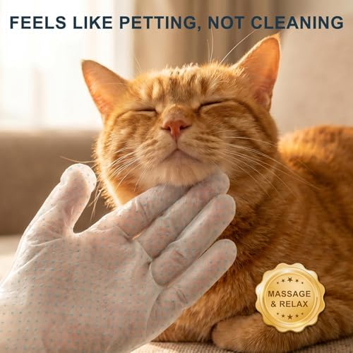 4-in-1 Pet Grooming Glove Wipes – Deshedding, Massage & Coat Care – Removes - Image 6