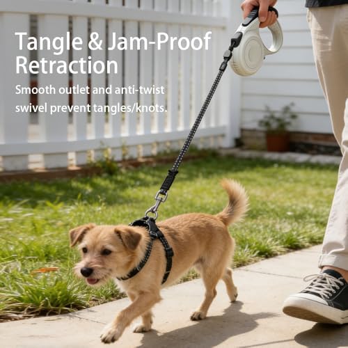 Retractable Dog Leash for Medium & Large Dogs up to 80 lbs, One-Handed Brake - Image 5