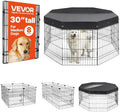 VEVOR Dog Playpen 30 Inch 8 Panels Foldable Exercise Pen by VEVOR