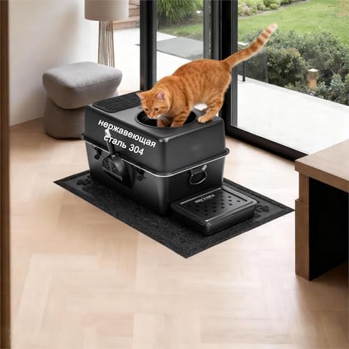 304 Stainless Steel Cat Litter Box, Fully Enclosed Leak-Proof & Rust-Proof - Image 2
