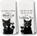 Cat Kitchen Towels Decor Set of 2 by BCUANGD