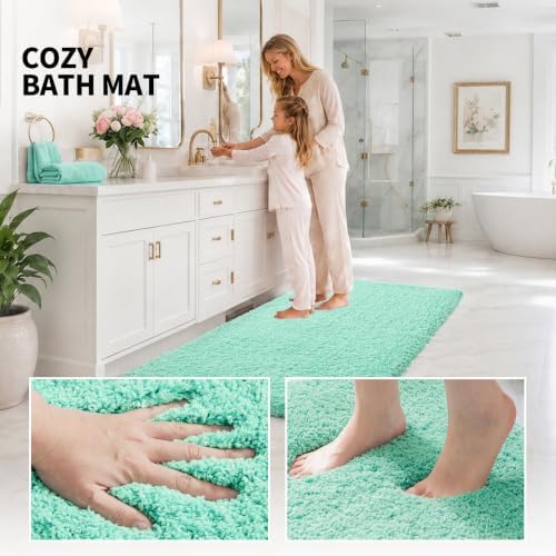 ILANGO Bathroom Rugs 70" × 24", Extra Soft Absorbent Microfiber Bath Rugs - Image 5