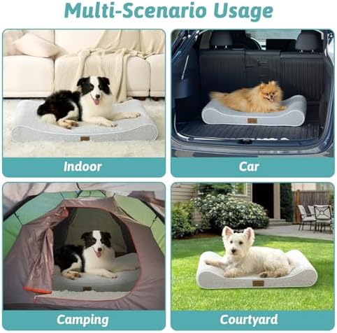 COZY KISS Orthopedic Dog Bed, for Large Dogs up to 90 lbs - Image 6