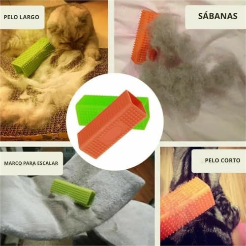 Pet Hair Removal Brush Dog Cat Hair Removal Effective Pet Silicone Hollow - Image 4