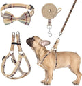 BINGPET No Pull Dog Harness Leash Collar Set, Adjustable Step-in Vest by BINGPET