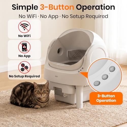 Self Cleaning Litter Box, Self Cleaning Cat Litter Box, Open-Top Design - Image 3