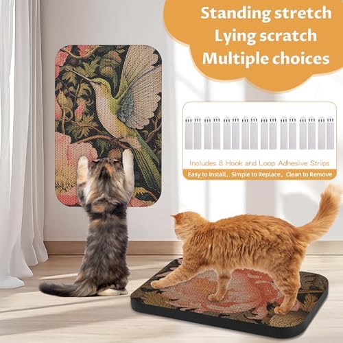 2 Pack Cat Wall Scratcher, Art Cat Scratching Board - Image 3