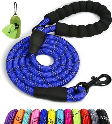 Taglory Rope Dog Leash for Medium Large Dogs, 4 FT Padded Handle by Taglory