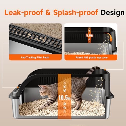 Extra Large Stainless Steel Litter Box - Image 5