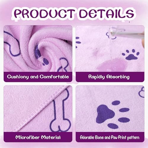 30 Pcs Dog Towels for Drying Dogs Bulk 20 x 40 Inch Quick Drying Pet Bath - Image 4