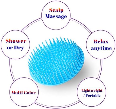2Pack Hair Scalp Exfoliator Brush Dandruff Cleaning brush, Flexible Scalp - Image 2