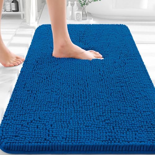 OLANLY Bathroom Rugs 30x20, Extra Soft Absorbent Chenille Bath Rugs by OLANLY