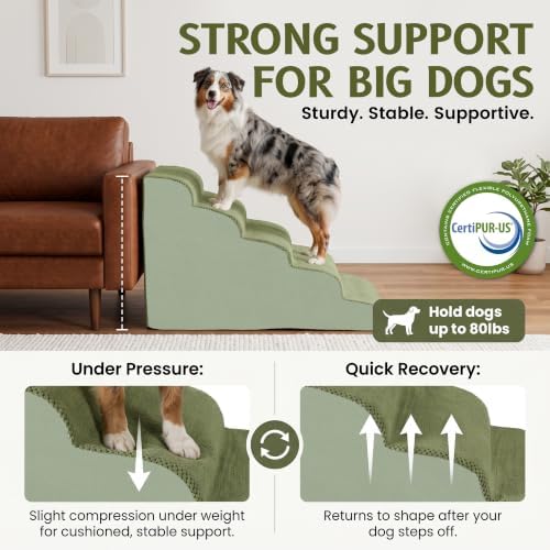 Miorun Extra Wide Dog Stairs for Large Dogs - Image 5