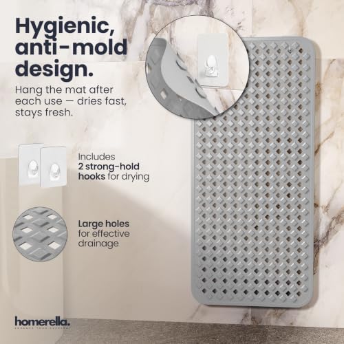 homerella Bathtub Mat Non Slip 35x16 Shower Mat Non Slip Anti Mold BPA Free - Image 4