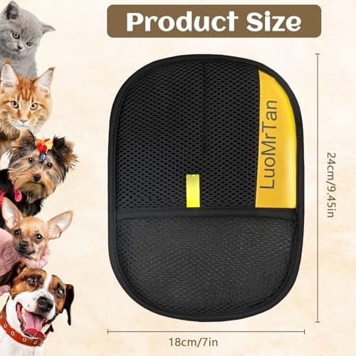 2 Pack Pet Hair Removal Gloves, Reusable Electrostatic Pet Hair Remover - Image 7