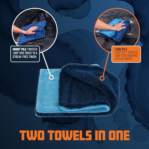 Chemical Guys, Little Megalodon Multi-Purpose Microfiber Towels, 2 Pack - Image 3