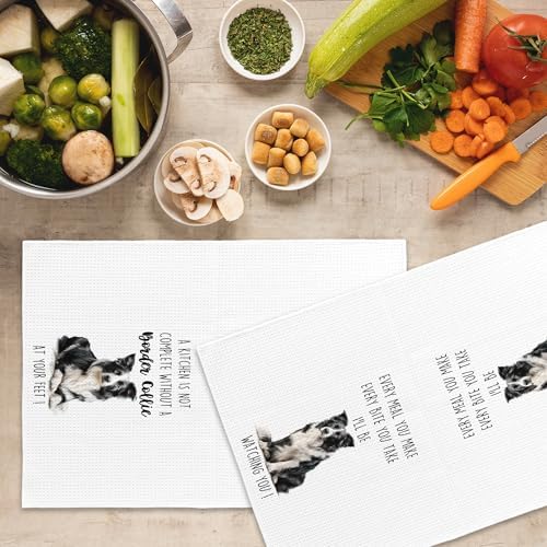 Border Collie Dog Kitchen Towels Set of 2, Funny Dog Kitchen Decor, Dogs Gifts - Image 5
