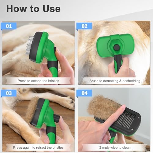 Dipoo Self Cleaning Deshedding Brush - Image 7