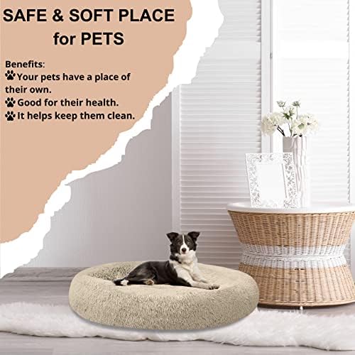 SAVFOX 54 inches Calming Donut Dog Bed - Image 6