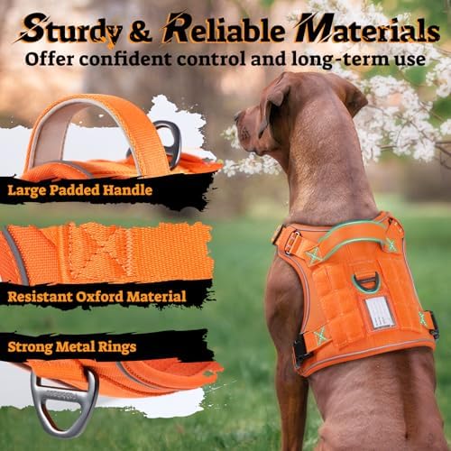 rabbitgoo Tactical Dog Harness for Small Dogs, No Pull Service Pet Vest - Image 5