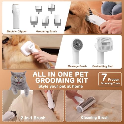 HEAPETS Dog Grooming Vacuum Kit - 3L Vacuum - Image 4