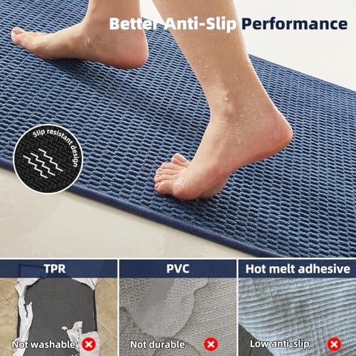 TYUU Toilet Rug, Thin Toilet Rugs U Shaped Washable Non Slip Absorbent Quick - Image 4