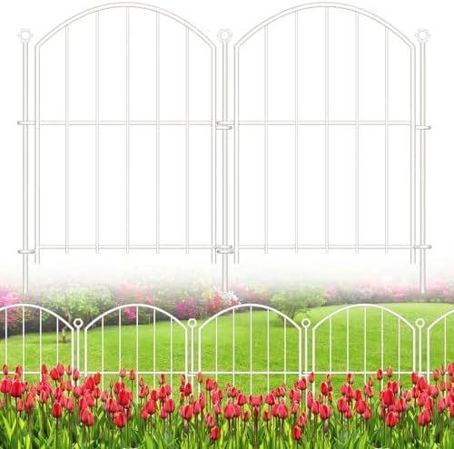 Decorative Garden Fence, 17in x 30ft No Dig Fence by Thrivinest