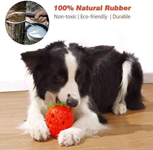 MewaJump Dog Rubber Chew Toys, Treat Food Dispensing Toy Puzzle Toys Ball - Image 6