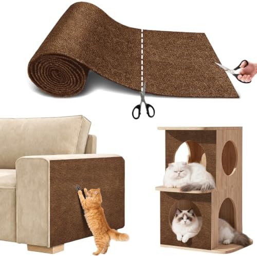 Cat Scratch Couch Furniture Protector, 78.7x15.8In Adhesive Scratch Pad by SEPAZON