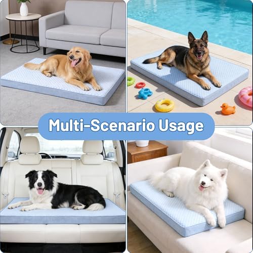 Cooling Dog Beds for Dogs, Orthopedic Memory Foam Dog Bed，Washable Pet Beds for - Image 5