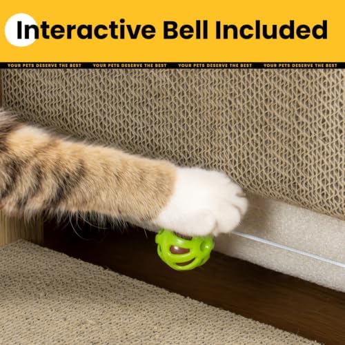 Conlun Cardboard Cat Scratcher, 25.6" L-Shaped Scratch Pad - Image 5